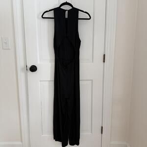 Reformation Women's Black Wide Leg Romper Size 6